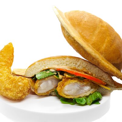 НЛО бургер с креветкой в Fried Chicken по цене 470 ₽