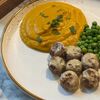 Фрикадельки с пюре из батата в Veg Harmony Cafe по цене 25