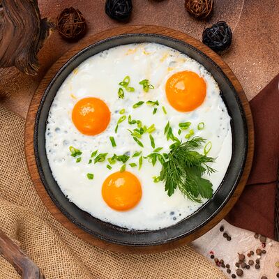 Яичница в Усадьба Банная по цене 300 ₽