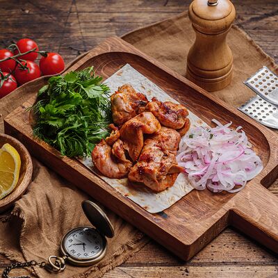 Шашлык из курицы в Пельмения по цене 613 ₽
