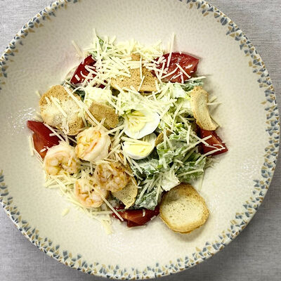 Цезарь с креветками в Теплые края-уголок Италии по цене 595 ₽