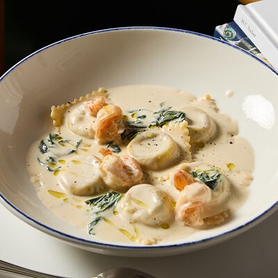 Равиоли с говядиной и креветками в Траттория Минисыроварня по цене 740 ₽