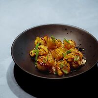 Куриные байтсы под соусом унаги с рисом в Hookah Place Vostok