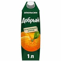 Сок Добрый апельсиновый в Сушильня