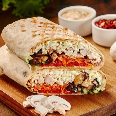 Донер грибной с шампиньонами в Gyros Grill по цене 379 ₽