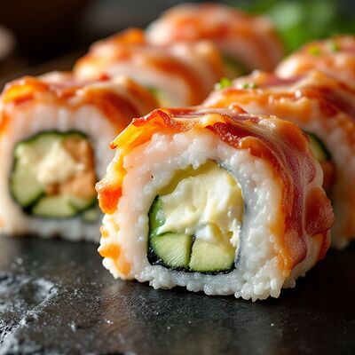 Батакон сливочный с беконом в Суши мастер по цене 673 ₽