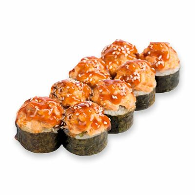 Запеченный ролл Гурмэ в Йоги Суши по цене 490 ₽