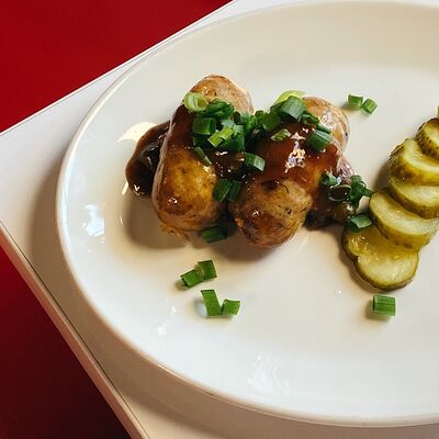 Хоум мэйд колбаски в Буффет по цене 19 р.