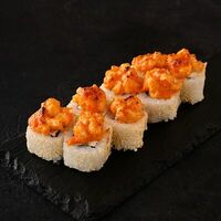 Запеченный ролл с копченым угрем и соусом спайси в Рыбин Гуд Sushi Premium