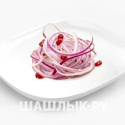 Маринованный красный лук с гранатом в УГОЛЬКИ и МЯСО по цене 60 ₽