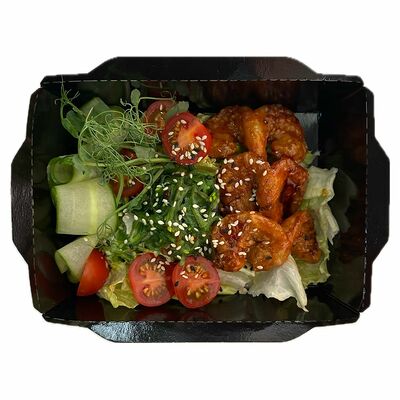 Салат с креветками и чукой в соусе гомодари в Рыжий Шеф по цене 470 ₽