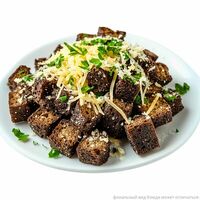 Ржаные гренки с сыром и чесночным соусом в Ням