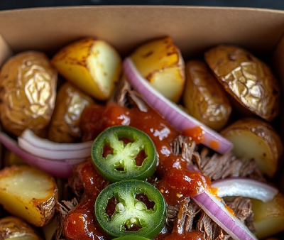 Фуд Бокс Говяжья Острая в Bazar street food по цене 849 ₽