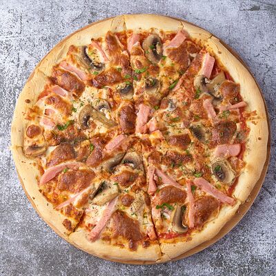 Пицца из индейки и грибов в Тим Шашлык & Бургер по цене 850 ₽