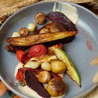 Овощи на гриле с кремом из тофу в Есть Today