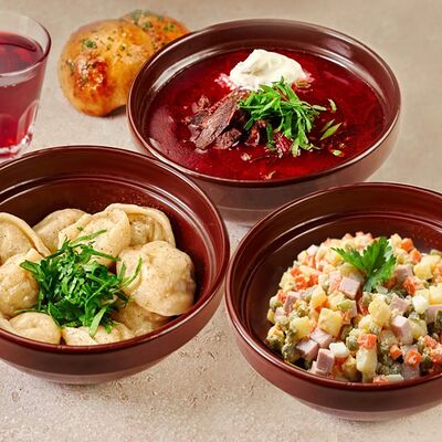 Русский хит: 3 блюда и чай в Лепим сами по цене 499 ₽