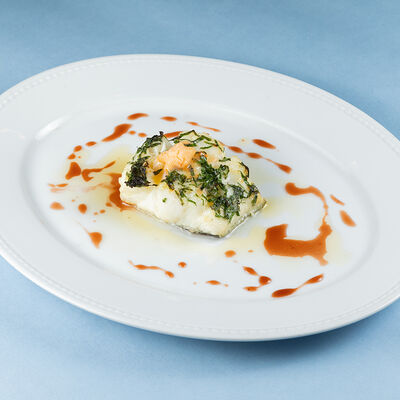 Дикая запеченная треска, прованское масло в Рыба моей мечты по цене 1260 ₽