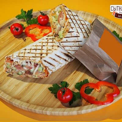 Шаурма с говядиной в лаваше большая в Шаурма Сытная Лавка по цене 400 ₽