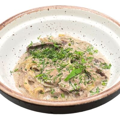 Печень из цыпленка по-страгоновски в Легкий чек по цене 175 ₽