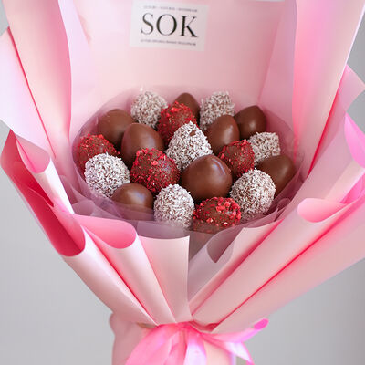 Клубничный букет №13 в SOK - клубника в шоколаде по цене 4990 ₽