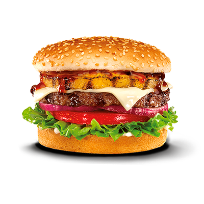 Гавайский бургер в Carl’s Jr. по цене 439 ₽