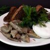 Солёные грузди с красным маринованным луком и сметаной в Four по цене 790