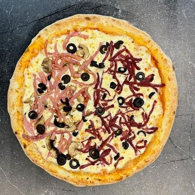 Пицца Ветчина и грибы, пицца с говядиной в FRESH PIZZA по цене 950 ₽