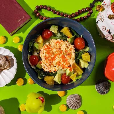 Салат с крабом и апельсином в Сушки на макушке по цене 1750