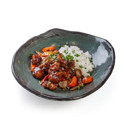 Курица в соусе терияки с рисом в Чина по цене 470 ₽