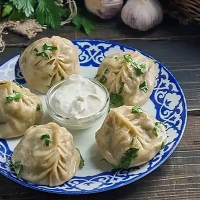 Манты с говядинойв Хочу Шаурму по цене 460 ₽
