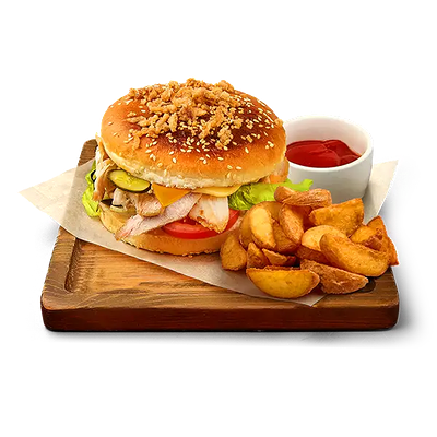 Бургер Фермерский в Шашлыкоff по цене 730 ₽