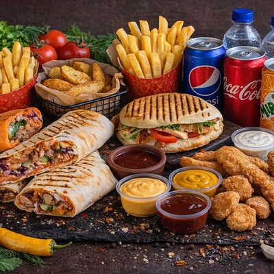 Комбо на четверых в ШАУРМА АЙША по цене 2999 ₽