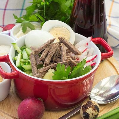 Окрошка с говядиной в Луиджи & Тосё по цене 399