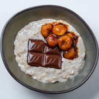 Овсяная каша с шоколадом и бананом в Базар