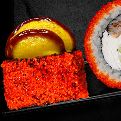 Запечённый ролл Калифорния Креветка в Суши Хаб по цене 1199 ₽