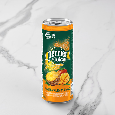 Минеральная вода газированная Perrier со вкусом ананаса и манго в Starbucks (R) по цене 1800 ₸