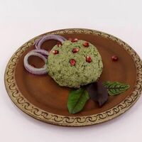Пхали из стручковой зеленой фасоли с орехами в Хинкальная