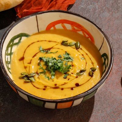 Тыквенный крем-суп в Асканели Georgian Bistro по цене 570 ₽