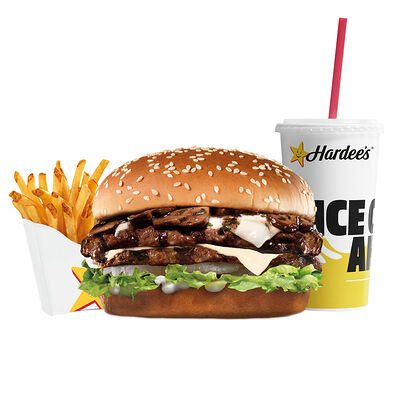 Дабл Портобелло Машрум Бургер Комбо в Hardee's Mega Almaty по цене 4550 ₸