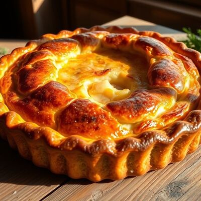 Пирог с горбушей и картофелем в Дом Хлеба кафе-пекарня по цене 1700 ₽