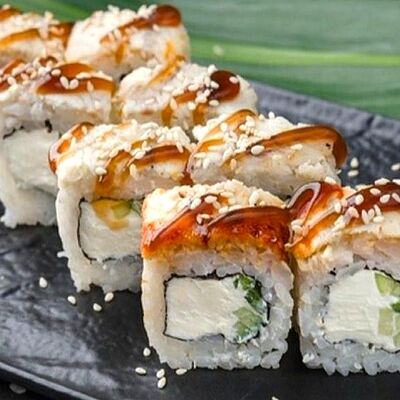 Ролл Филадельфия лайт с угрём в Fish Roll по цене 1356 ₽