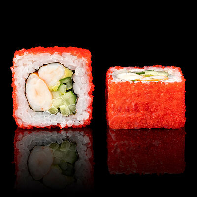 Калифорния с креветкой в Дракон по цене 470 ₽