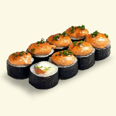 Ролл Теплый лосось Запечённый в Khaki Sushi по цене 555 ₽