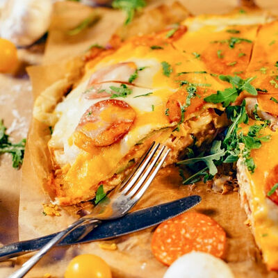 Четырехслойная пицца Монстер в Monsterpizzz по цене 1595 ₽