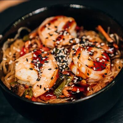 Фунчоза с креветками в FoodBox по цене 500 ₽