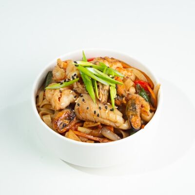 Удон с морепродуктами в ЁБИСАН по цене 989 ₽