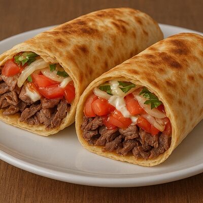 Шаурма с телятиной в Уголок Вкуса шаурма в кляре по цене 490 ₽