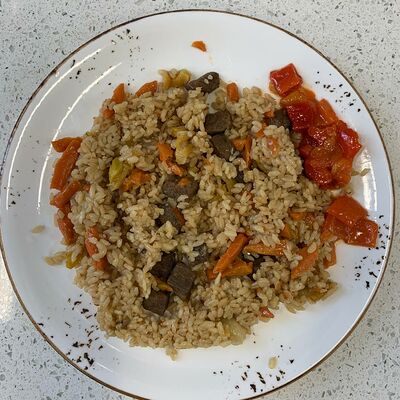 Плов с говядиной и перцем ким-чи в Кофеин по цене 390