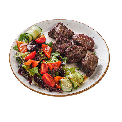 Шашлык из конины с овощами Халяль в ИТЛЕ Стейк-кафе Halal по цене 720
