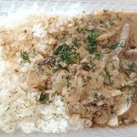 Бефстроганов с рисом в Кулинария Компот